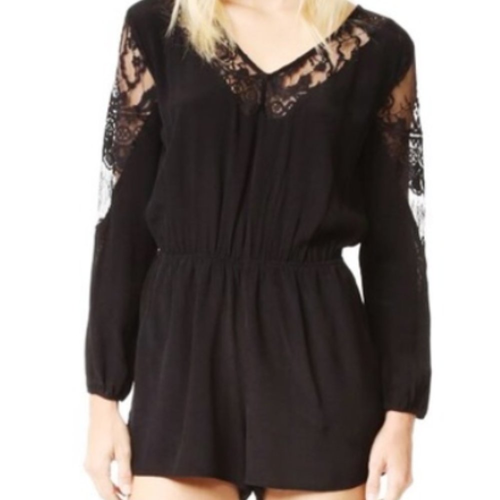 BB Dakota Womens Black Boho Romper Size:S~NWT